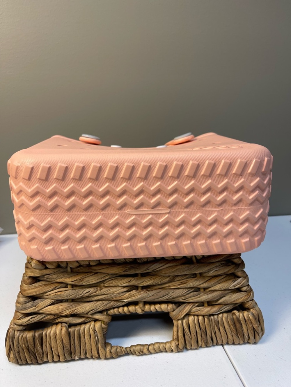 BOGG BAG Coral Pink Tote with Bow Accent - Picture 3 of 7